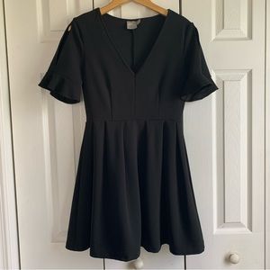 ASOS Black Short Sleeve Mini Dress